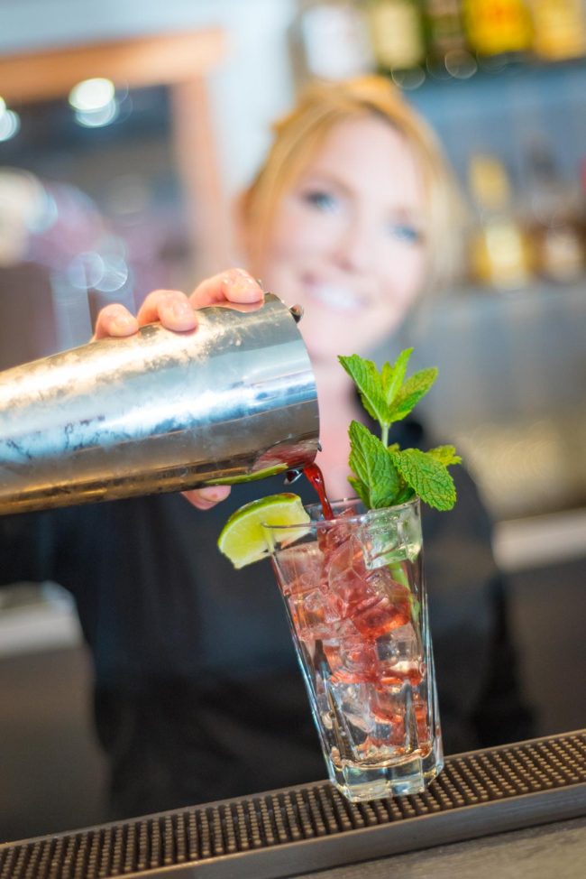 Bartender at Kwalilas Hotel, Port Hardy B.C