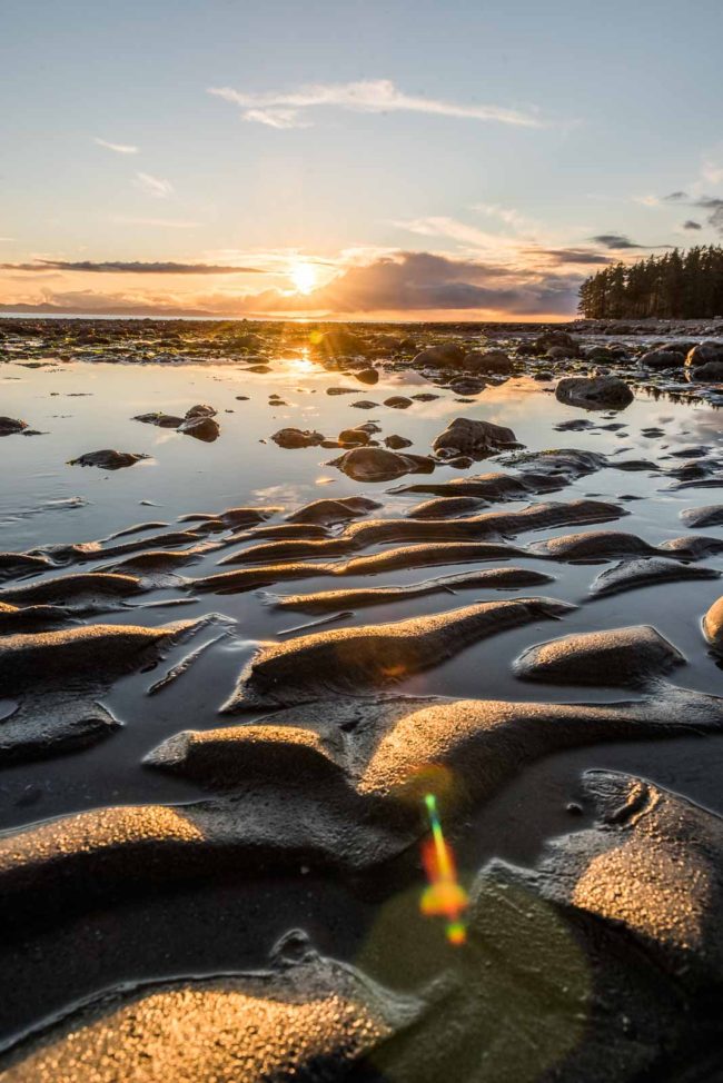 Sunset at Jordan River British Columbia